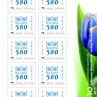 Rauma 580 years special stamp, sheet (9047086)