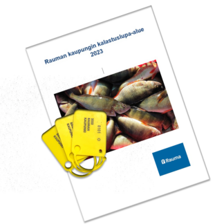 Three trap permits and fishing permit area brochure.