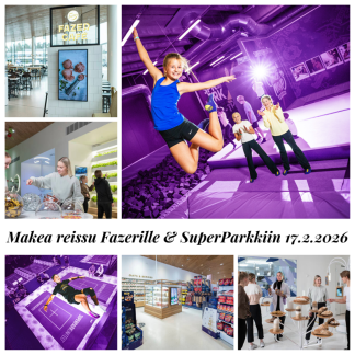 Makea reissu Fazerille & SuperParkkiin 17.2.2026