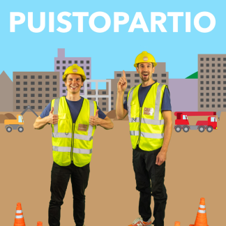 Kuvassa on Puistopartio lastenmusiikkiyhtyeen esiintyjät.